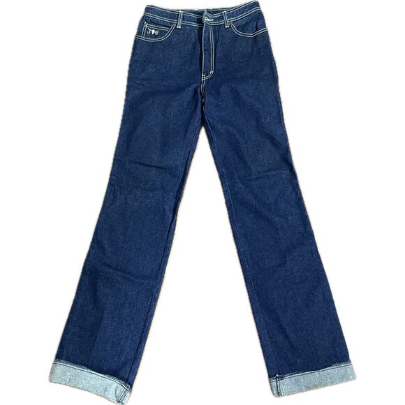 Vintage Sergio Valente Jeans, 1980s Dark Indigo Wash Cotton Denim XS-S - Picture 2 of 12